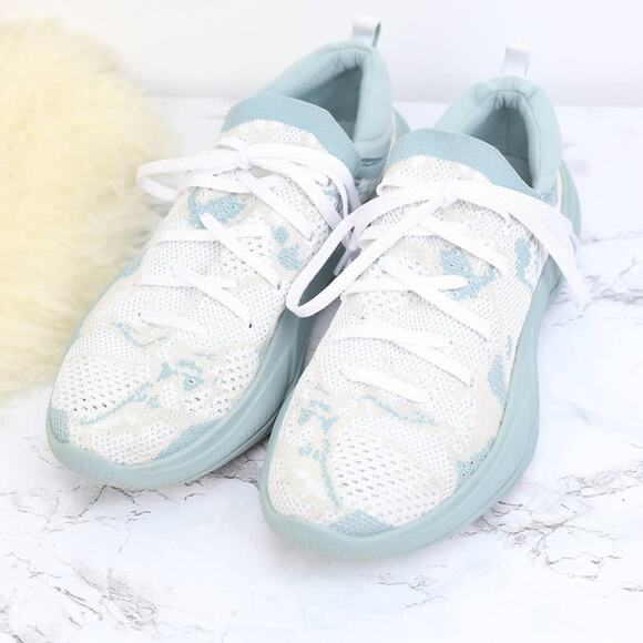 Sorel Explorer Blitz Stride Lace Crushed Blue White Sneakers Size 8.5 Women's - Picture 1 of 6